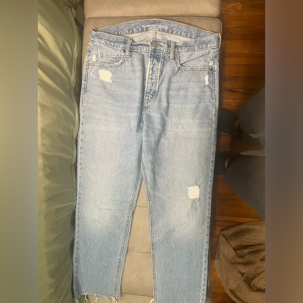 Old Navy Sky-Hi straight high waisted jeans - size 14